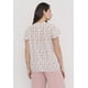 thumbnail image 2 of Blusa Mujer Manga Vuelos Blanco Print Corona, 2 of 5