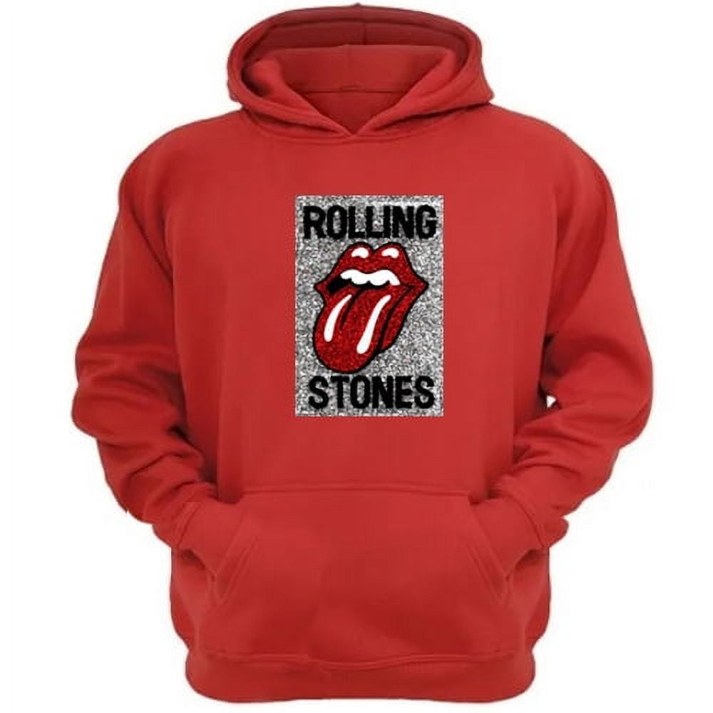 Genérico - Polerón Canguro The Rolling Stones Rojo Talla Xl Unisex