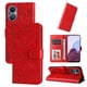 thumbnail image 1 of Funda tipo cartera FOXDOCK para OPPO A96 5G , diseño girasol en relieve, cuero PU, cierre magnético, soporte y tarjetero, 1 of 5