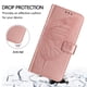 thumbnail image 5 of Funda cartera mariposa para Samsung Galaxy S25 Ultra con soporte y ranuras para tarjetas Oro rosa, 5 of 5