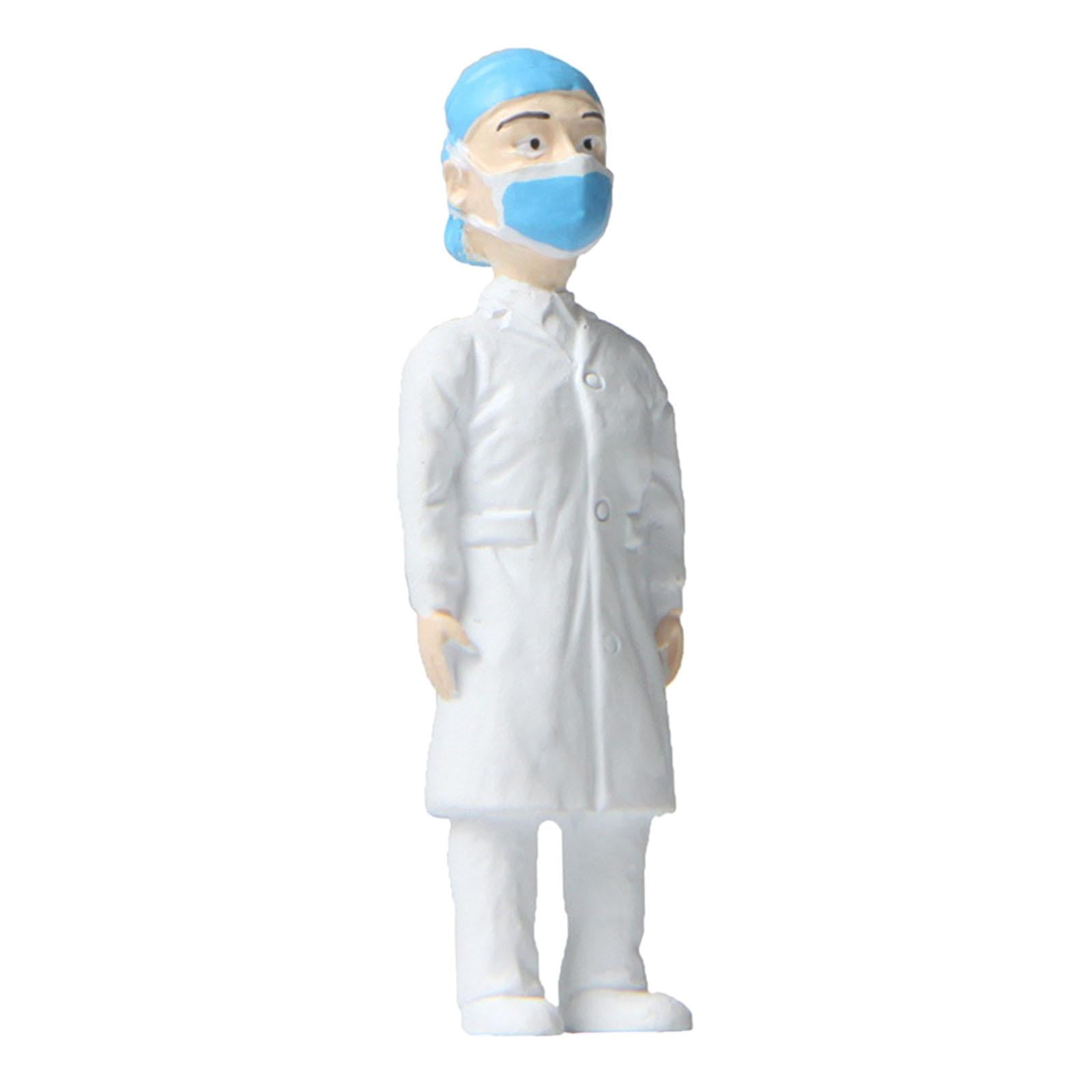 Bothyi - Figuras De Personas En Miniatura, Juguete Para Niños, Muñeca Pintada Para Paisaje, Ornamento De Carretera, Doctora