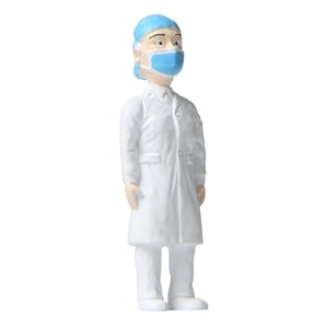 Bothyi - Figuras De Personas En Miniatura, Juguete Para Niños, Muñeca Pintada Para Paisaje, Ornamento De Carretera, Doctora