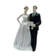 thumbnail image 2 of Adorno para tarta de boda, adorno de escritorio, divertida escultura de resina para regalo, decoración de boda, figura de novios para centro de mesa., 2 of 5