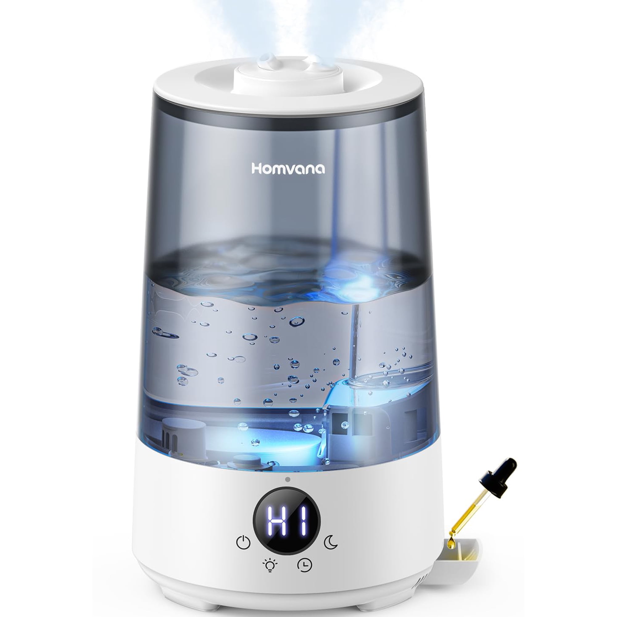Humidificador Homvana H101, 3.6 L, Cool Mist, Relleno Superior, 34h, 7 Colores