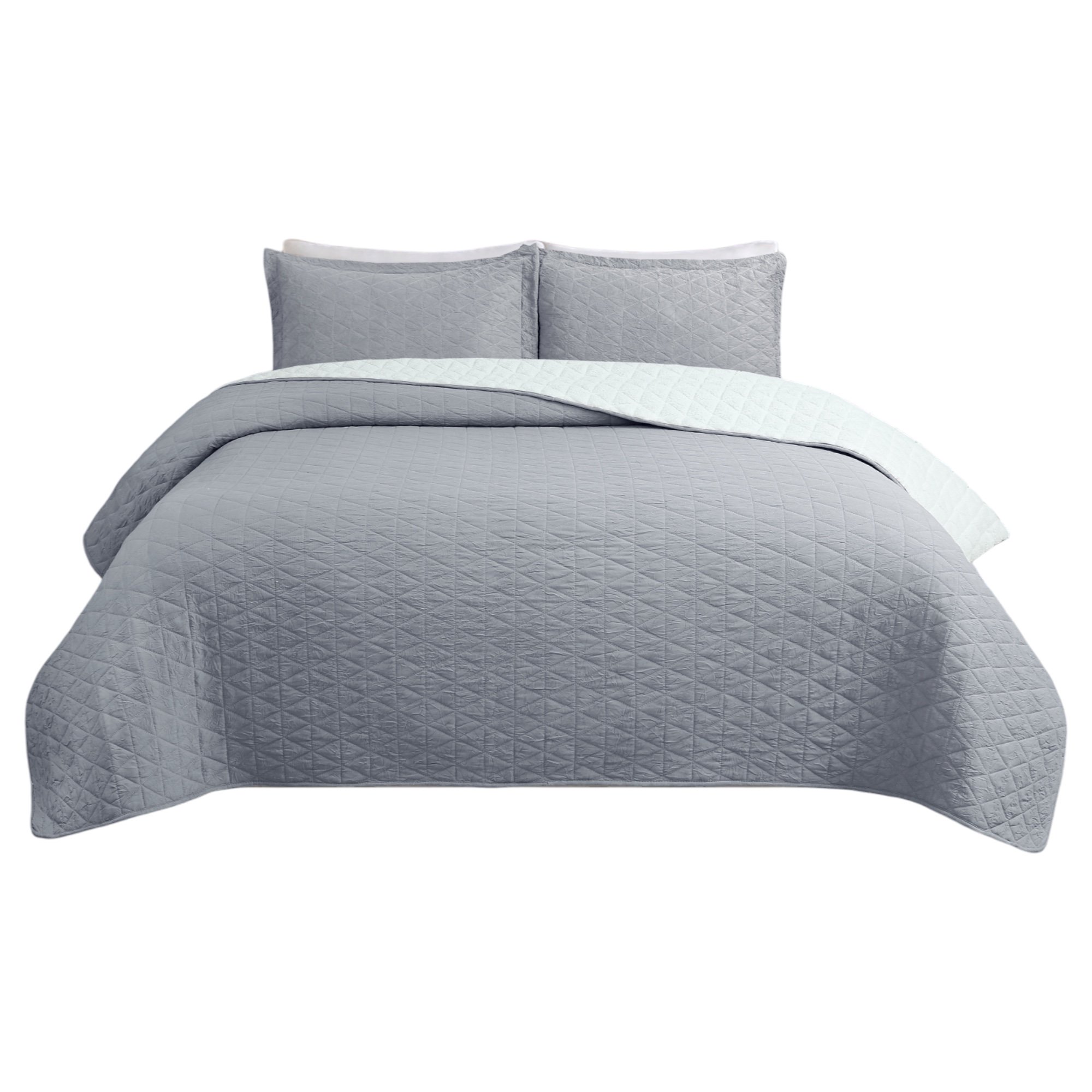 Chantilly - Cubrecama Crinkle Sherpa Liso 2 P