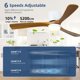 thumbnail image 2 of Ventilador de techo Wanze of Ocean 107 cm con control remoto y luz, 2 of 8