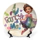 thumbnail image 1 of Fancy Nancy Plato decorativo de porcelana fina (bone china), plato decorativo de cerámica para hogar, oficina, soporte de pared, platos decorativos para dormitorio - 6 pulgadas (15 cm), 1 of 6