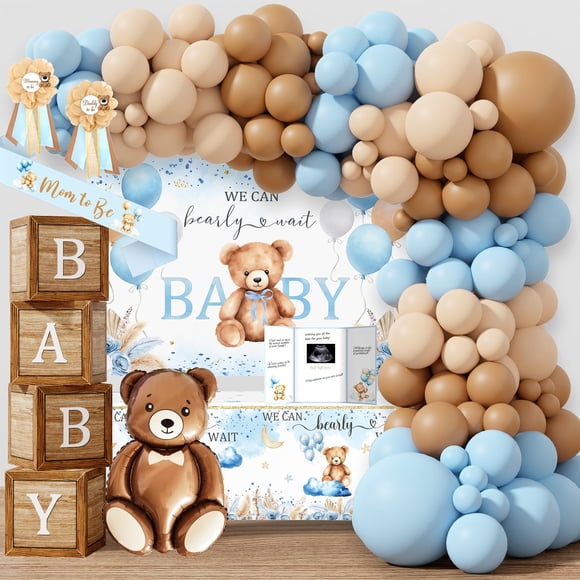 Set de Decoraciones para Baby Shower con Tema de Osito Monnberry
