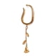 thumbnail image 3 of Aro Largo Rosa Sin Perforaciones Earcuff Unidad Chapado En Oro 18k, 3 of 3