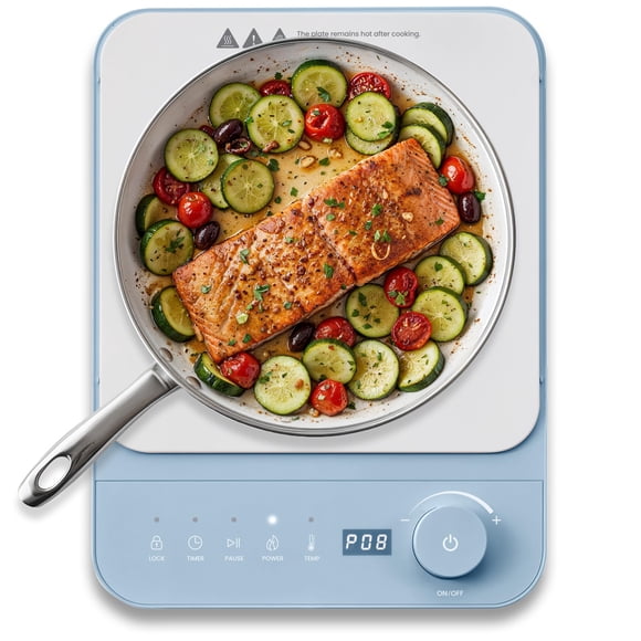 Placa de inducción Elite Gourmet EIND57BL SlimStore™ Blue