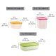 thumbnail image 3 of Juego de 8 Recipientes Tupperware para Almacenamiento de Alimentos, Libre de BPA y Apto para Lavavajillas, 3 of 7