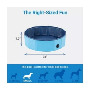 Total Click - Piscina Plegable 120X30Cm Para Perros Mascotas