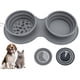 thumbnail image 1 of Juego de cuencos plegables de silicona para perros, sin BPA, extensibles y plegables, para comida y agua de mascotas, para exteriores, viajes, camping y senderismo., 1 of 8