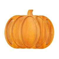 Magideal - Bandeja De Calabaza De Madera, Bandeja De Calabaza Para Verduras, Decoración De Halloween, Tabla De Quesos, Plato De Postre Para Frutas, Preparación D S