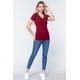 thumbnail image 3 of Top Corto de Punto Henley con Cuello en V y Manga Corta, 3 of 5