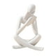 thumbnail image 1 of Estatuilla Estatuilla Humana Figuras Pensador Estatua Para Estante De Escritorio Sala De Estar 8cmx6cmx12cm Blanco, 1 of 5