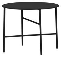 Urban Products - Mesa Metálica Jardín Negra 50H 40 Cm