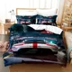 thumbnail image 1 of v1573 Bed Sheets Printed Bedding Sports Car Duvet Cover Set Luxury High Quality /pcs Double Queen King Bedclothes Adults Boys Home Textile 3-Piece Bedding Set (1 Duvet Cover + 2 Pillow Shams) Bed Shee, 1 of 5