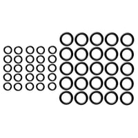 Ioensy - 50 Uds Arandela De Presión Eléctrica O Anillos Sellos Herramientas De Fijación Reemplazo Negro