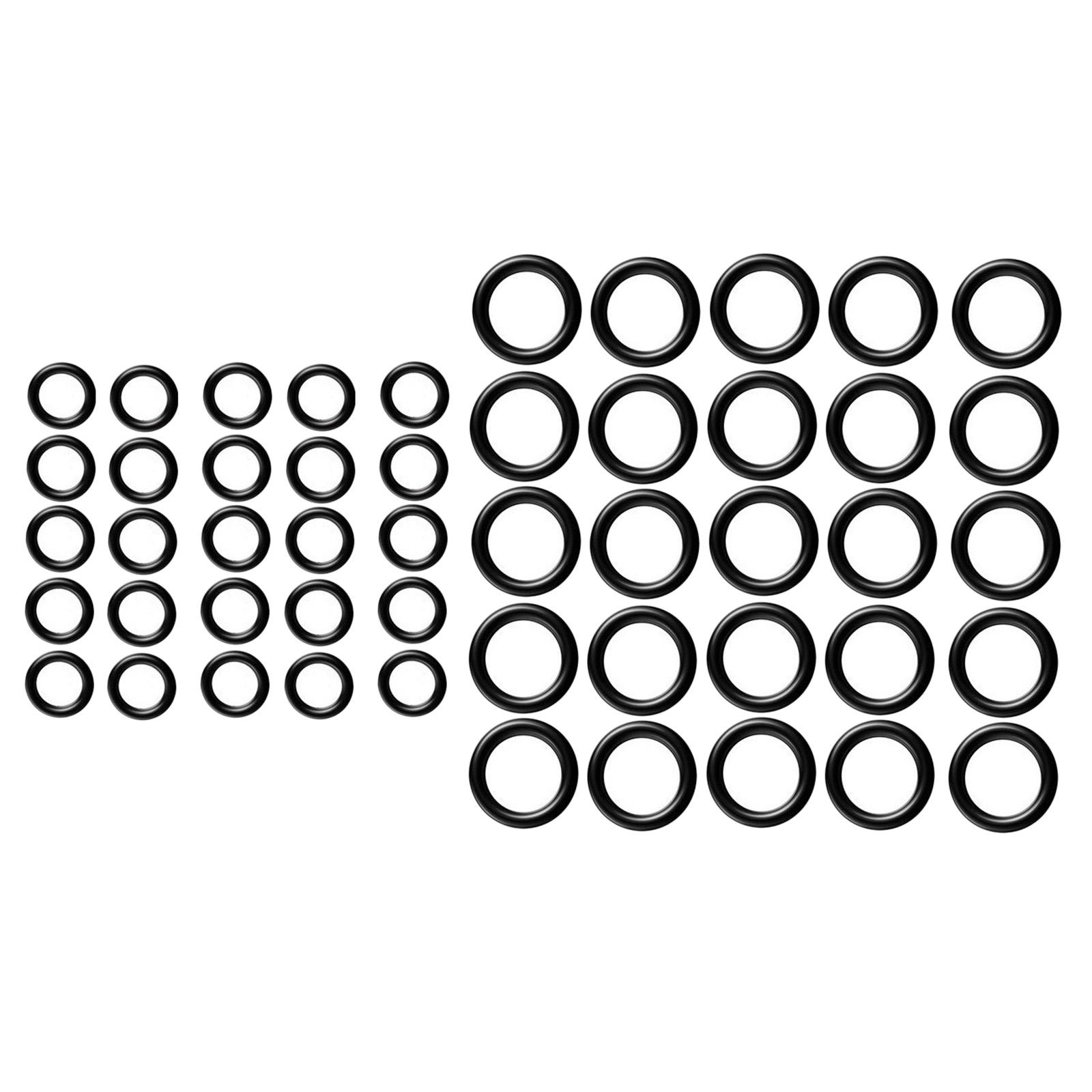 Ioensy - 50 Uds Arandela De Presión Eléctrica O Anillos Sellos Herramientas De Fijación Reemplazo Negro