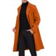 thumbnail image 4 of INSPIRE CHIC Abrigos para Hombre Solapa de un Solo Pecho Manga Larga Abertura Trasera Abrigo Exterior S Marrón, 4 of 7