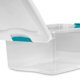 thumbnail image 4 of Caja de almacenamiento Sterilite 14948012 de 15 cuartos de galón, plástico blanco/transparente, 4 of 9