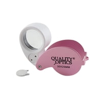 Quality Optics - Lupa De Bolsillo Plegable Estilo Lupa Para Joyeros, Óptica De Calidad