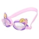 thumbnail image 1 of Gafas de natación para ni?os Gafas de silicona ajustables antiniebla Cisne morado, 1 of 5