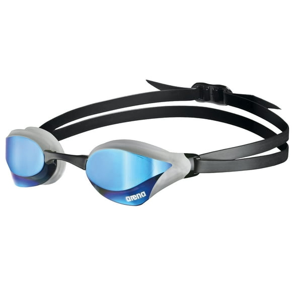 Gafas de natación Arena Cobra Core Swipe, antivaho Racing, azul/plata
