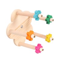 Ioensy - Percha Para Pájaros, Juguete Giratorio Para Pájaros Masticables, Para Pinzones, Periquitos Y Cotorras