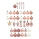 thumbnail image 3 of Juego De 40 Adornos De Bolas De Navidad Oro Rosa, 3 of 3