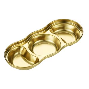 Magideal - Plato Para , Cuenco Para Inmersión, Barbacoa Coreana, Recipiente Para Condimentos De Sushi, Rejillas, Plato Dividido Para El Hogar, Restaurante B