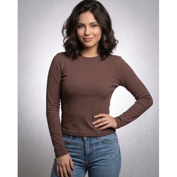 Polera Ajustada Manga Larga Elasticidad Inteligente - YY642