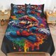 thumbnail image 1 of Super Mario 3-Piece Comforter Set for Bedroom Super Mario Bedding Set for Kids Adults Soft Microfiber Duvet Cover Set with Zipper Closure, 1 of 5