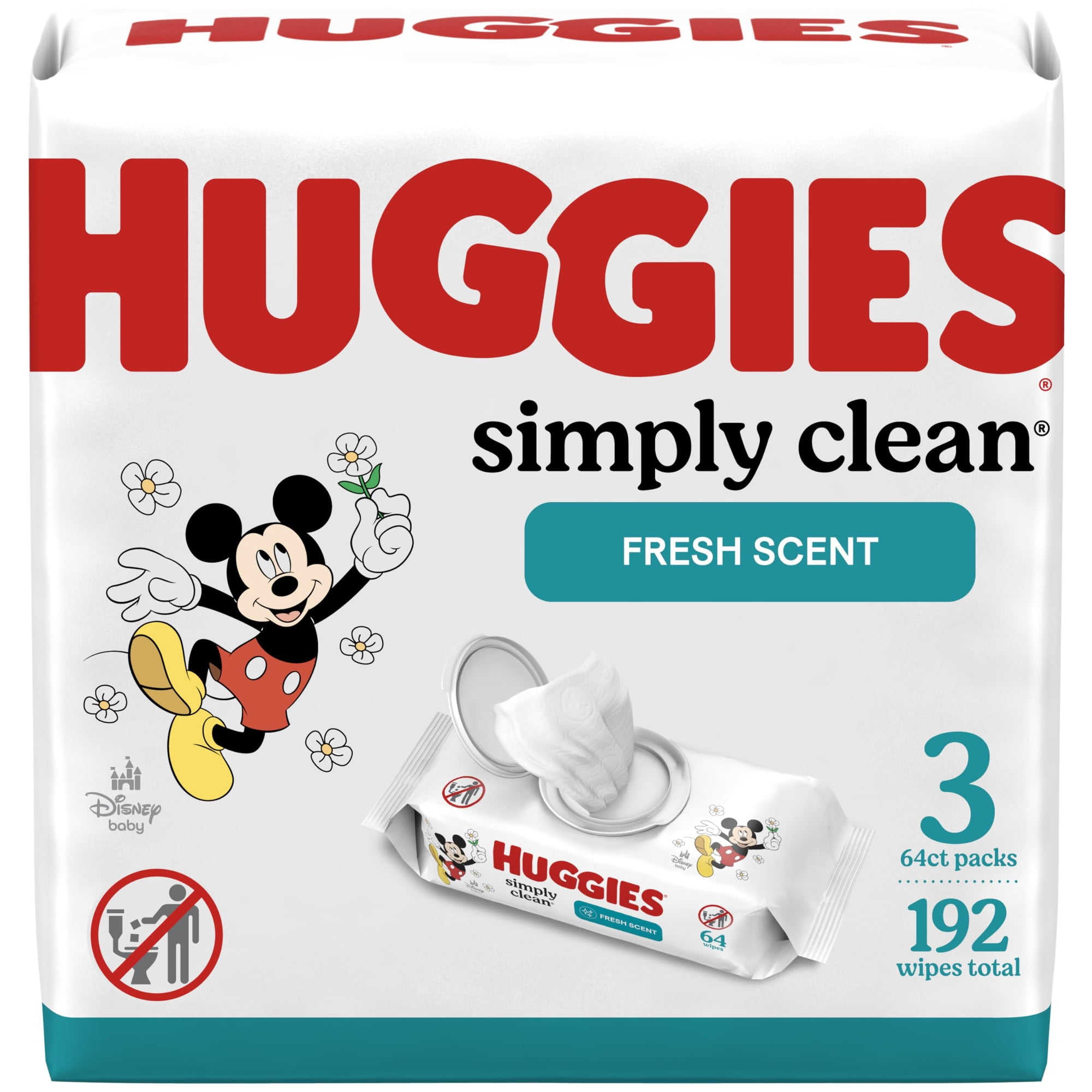 Toallitas Húmedas Huggies Simply Clean Fresh Scent 192 Toallitas