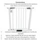 thumbnail image 5 of Reja Seguridad Escalera Puerta Barrera Ajustable Bebes Niños, 5 of 6