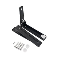 Magideal - Soporte De Montaje Para Microondas, Accesorio De Acero Al Carbono Resistente, Retráctil, Práctico, Para Montar En La Pared, Marco De Soporte Para Coci Negro