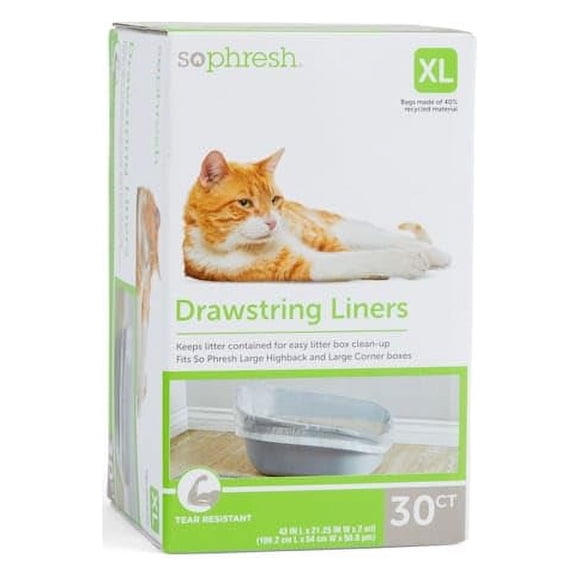 Forros para caja de arena SO PHRESH 109 cm x 52 cm 30 unidades