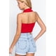 thumbnail image 3 of Top de Punto Tipo Suéter con Cuello Halter Fruncido, 3 of 5