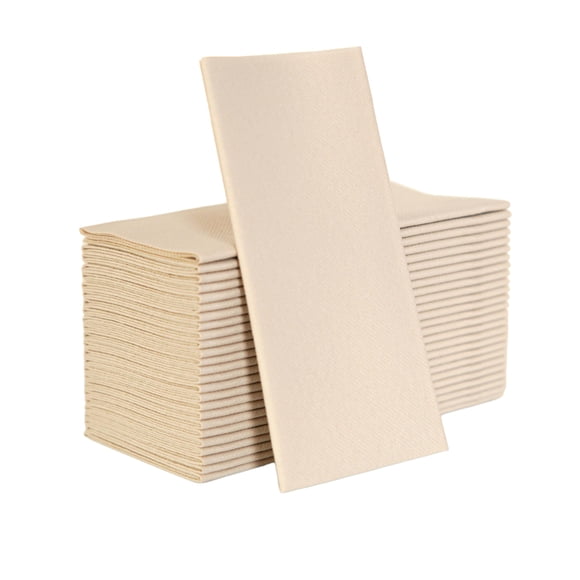 Servilletas de papel Moyes Home Linen Feel Beige, paquete de 50
