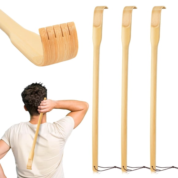 Rascador de Espalda Renook de Bambú 42 cm – Pack de 3 Terapéutico