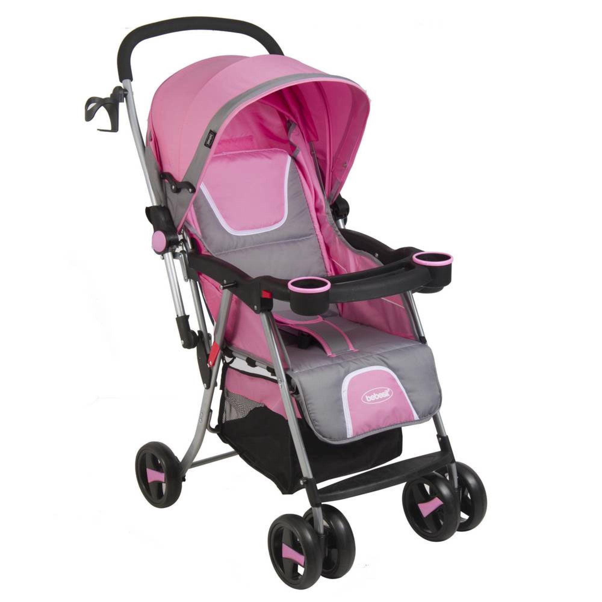 Coche Bebé Paseo y Cuna Twister Rosa