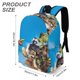 thumbnail image 3 of Vecinos Invasores-theme Backpack, Campus style schoolbag Bookbag with Adjustable Shoulder Straps And Large Zip Compartment, Unisex Travel Bags.42x30x15cm, 3 of 6