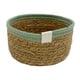 thumbnail image 4 of Cesta De Almacenamiento Cesta Tejida Hecha A Mano De Gran Capacidad Para Oficina Dormitorios Guardería 20 Cm X 10 Cm Verde, 4 of 5