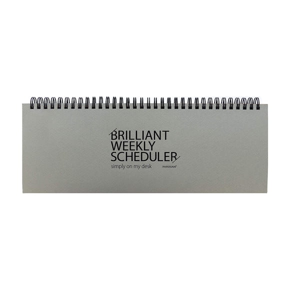 Planificador semanal PAPERIAN, color gris brillante