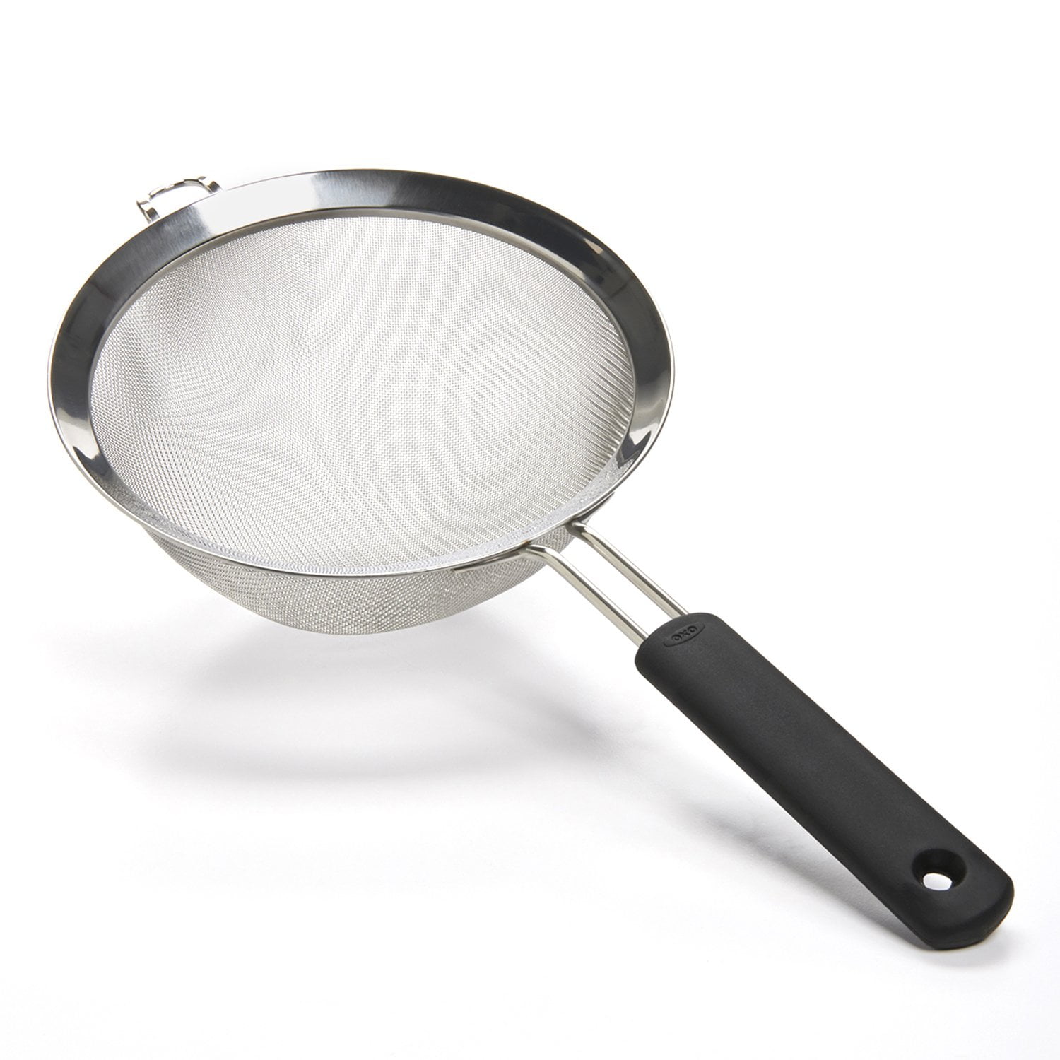Colador Oxo Good Grips De Doble Varilla, 20 Cm, Color Negro