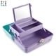 thumbnail image 4 of Organizador de maquillaje Caboodles On-The-Go Girl con espejo, verde agua, 4 of 4