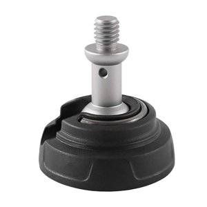 Magideal - Almohadilla De Pie De Goma Universal, Alfombrilla De Pie Giratoria Antideslizante De Acero Inoxidable De 3/8 ""Para Accesorios De Patas De Trípode , Estilo C