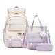 thumbnail image 1 of Backpack 3Pcs/Set for Girls Large Capacity Middle Schoolbag Student Schoolbag Set School Backpack Bags for Teenage Students Bag, 1 of 3