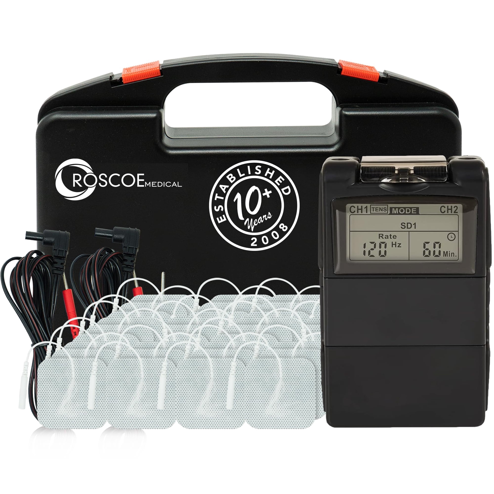 Estimulador Muscular Tens 7000 Ems Con 48 Electrodos Roscoe Medical